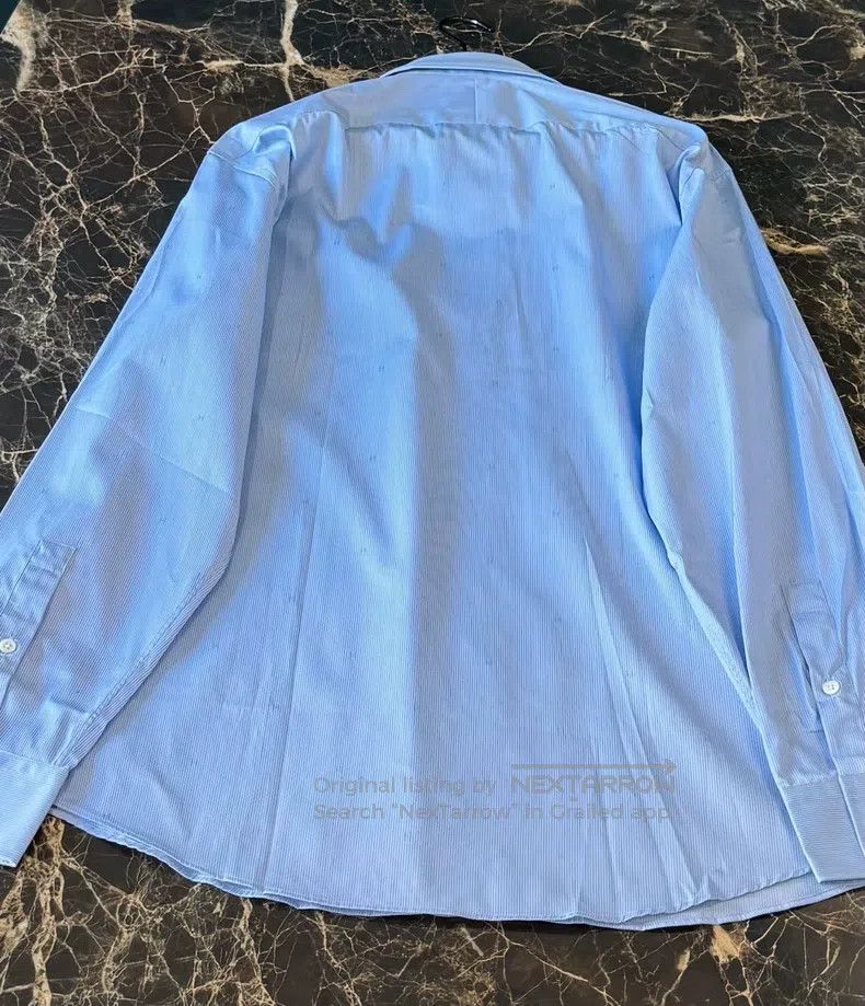 Hermes Hermes size 43 Classic Saddle Stitch H Embroidered Shirt Size US L / EU 52-54 / 3 - 3 Thumbnail