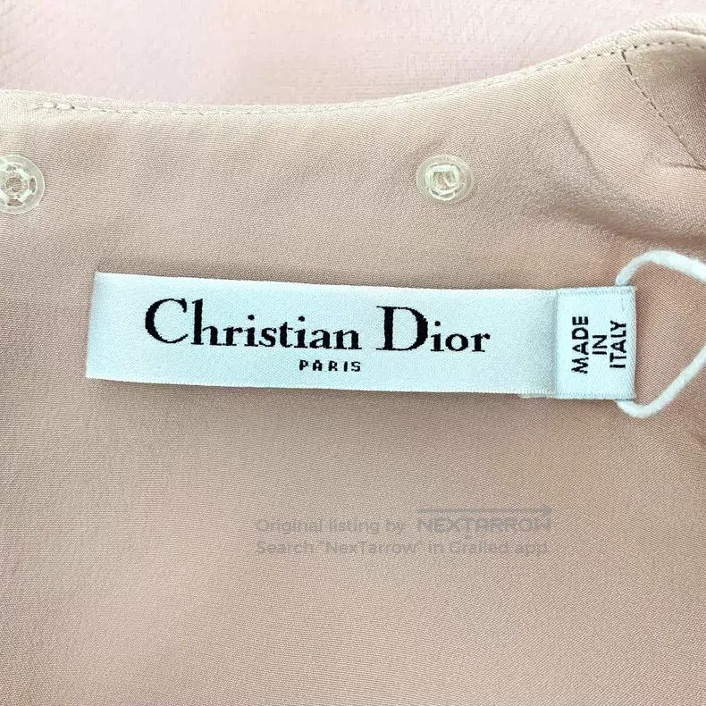 Dior Dior Pink wool round-neck long-sleeved dress Size S / US 4 / IT 40 - 5 Thumbnail