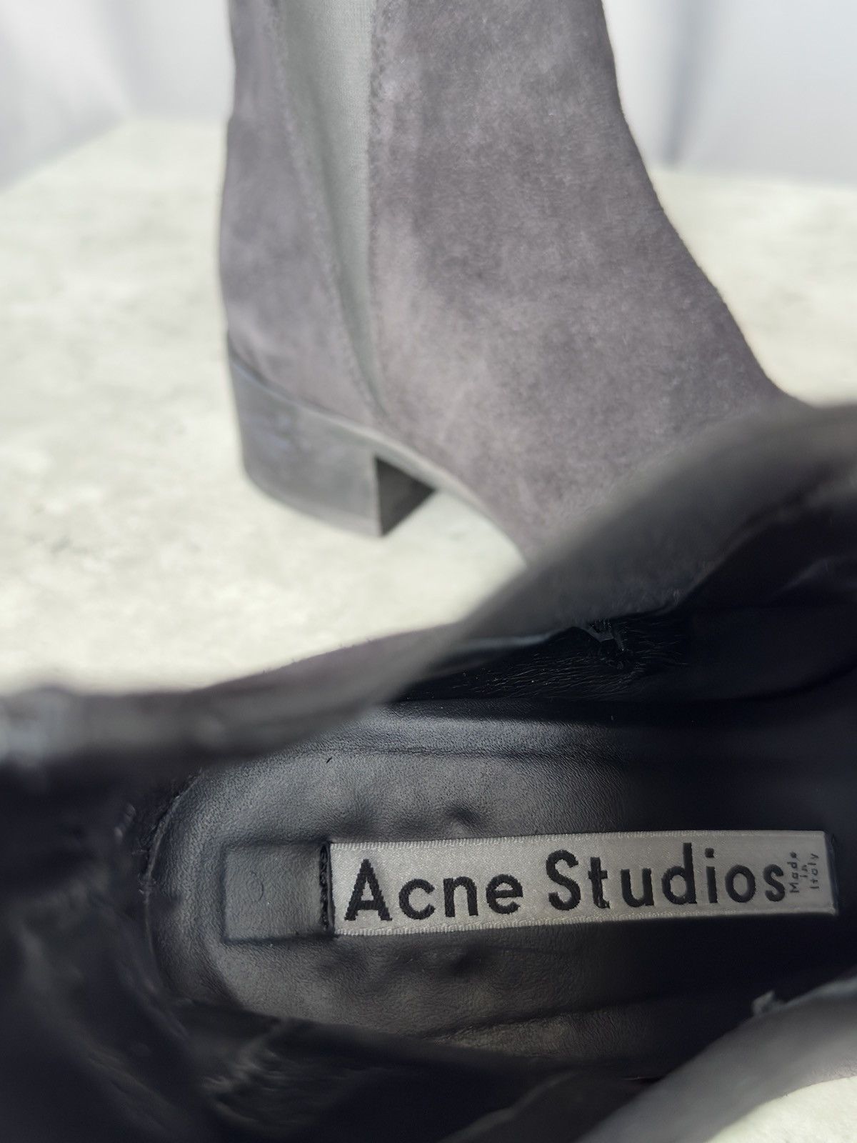 Acne Studios Acne Studios Jensen Ankle Boots Black Suede Italian Shoes Size US 5.5 / IT 35.5 - 6 Thumbnail