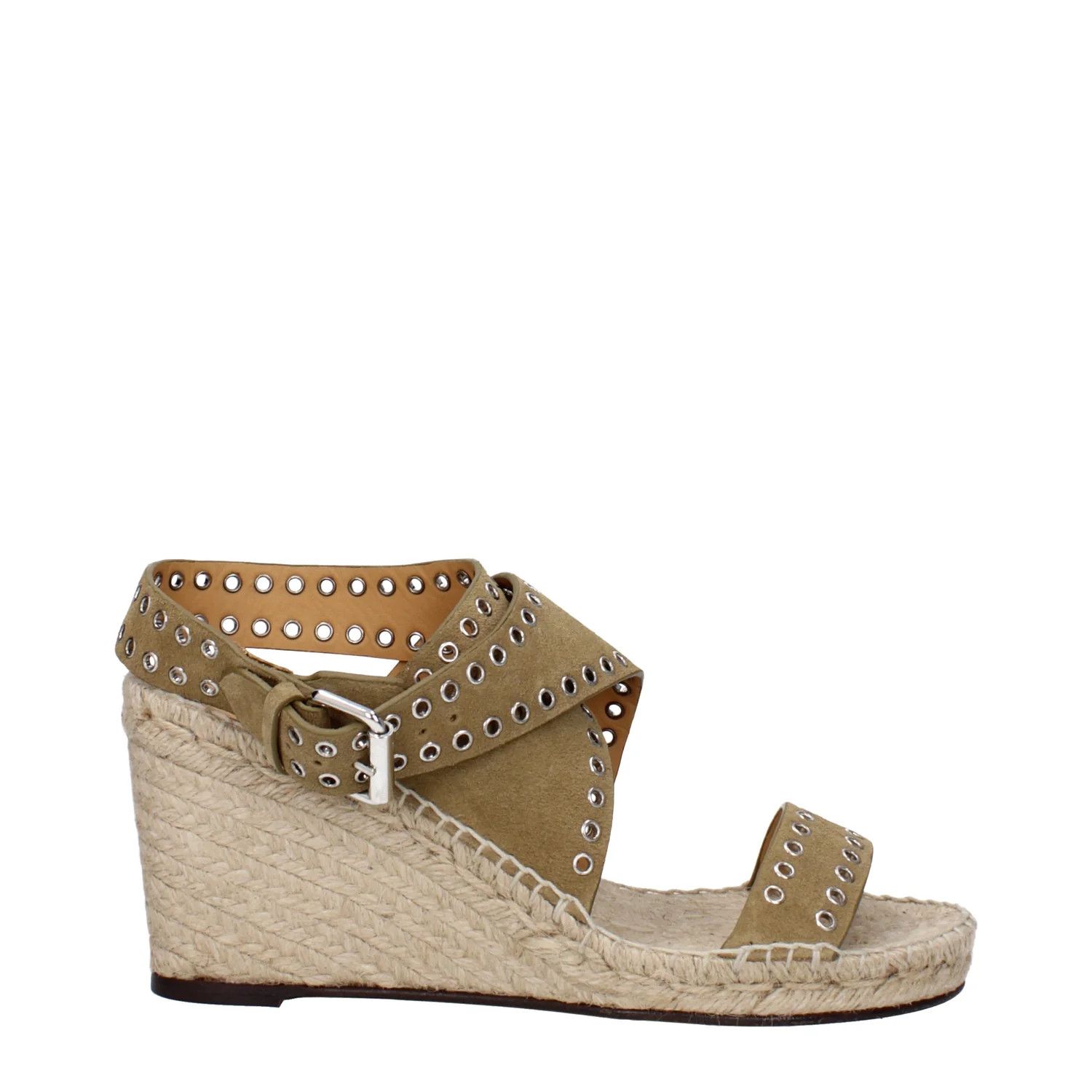 Isabel Marant ob1o1e1124 Suede Wedges in Beige/Turtledove Size US 10 / IT 40 - 1 Thumbnail