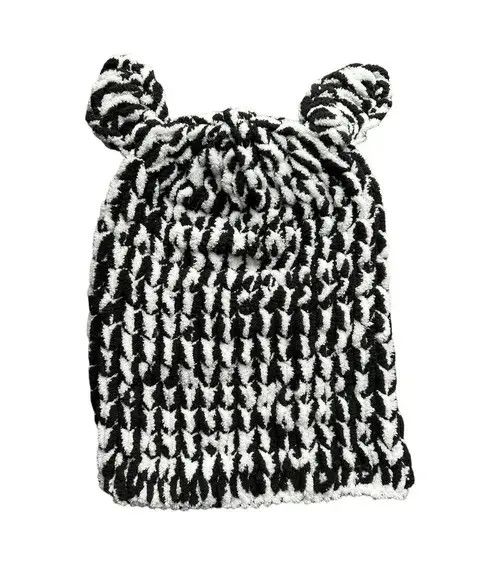 Japanese Brand Handmade Knitted Balaclava Ski Mask Panda Bear Animal Style Size ONE SIZE - 3 Thumbnail