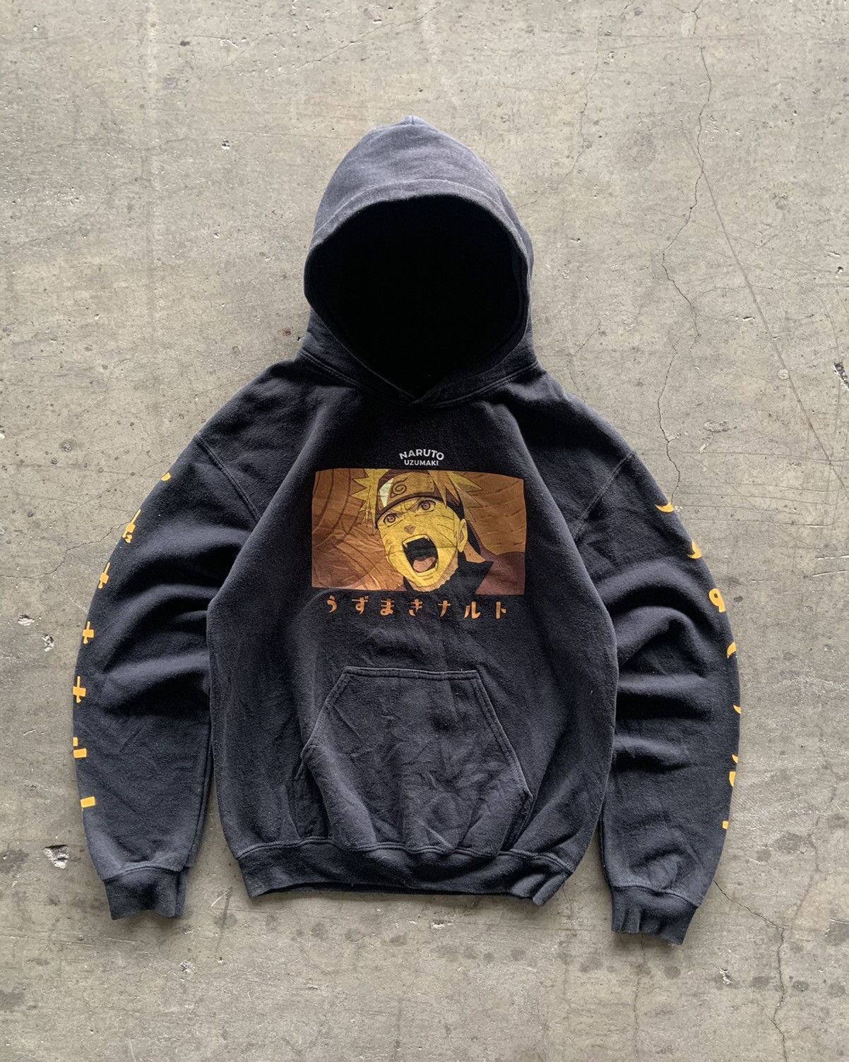 Archival Clothing Streetwear Vintage Vintage Naruto Uzumaki Official Black Hoodie Grailed