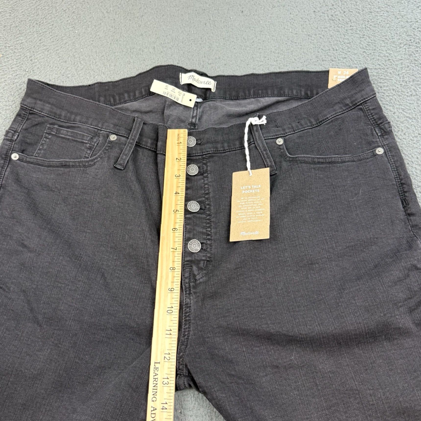 Madewell Madewell Jeans Skinny Dark Wash 9" High-Rise Plus Size 36 Button Fly NWT Men Size US 36 / EU 52 - 7 Thumbnail