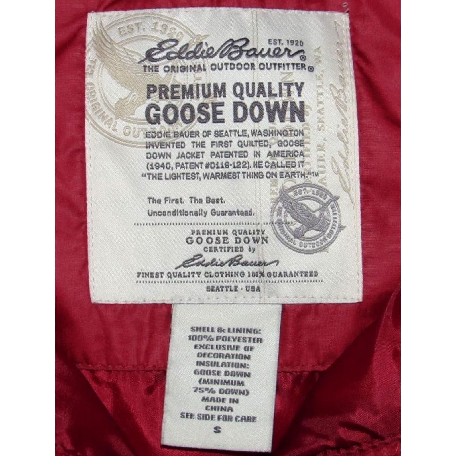 Eddie Bauer Eddie Bauer Red Down Fill Puffer Vest Small S Women Vest Down Fill Red Eddie Bauer Puffer Women S 90s? Size S / US 4 / IT 40 - 3 Thumbnail