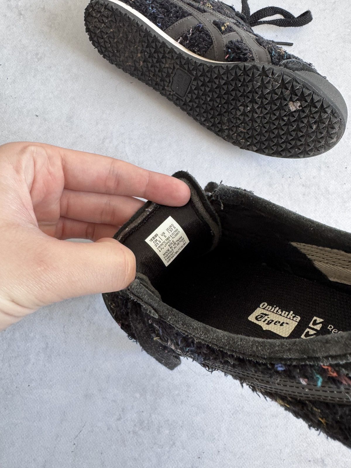 Onitsuka Tiger Vintage Onitsuka Tiger Mexico 66 Fleece Black Y2K Sneakers Size US 5 / IT 35 - 11 Thumbnail