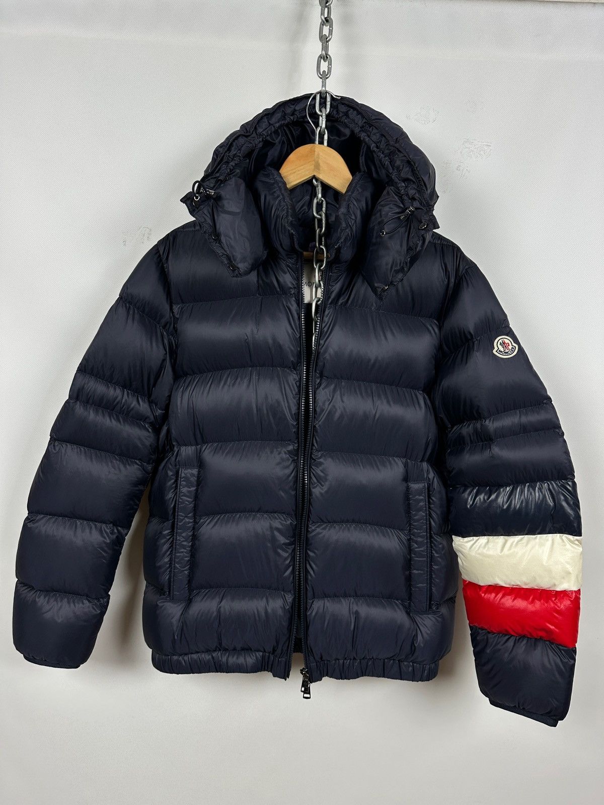 Moncler Moncler Willm Giubbotto Navy Blue Hooded Down Puffer Jacket Size US XL / EU 56 / 4 - 2 Thumbnail