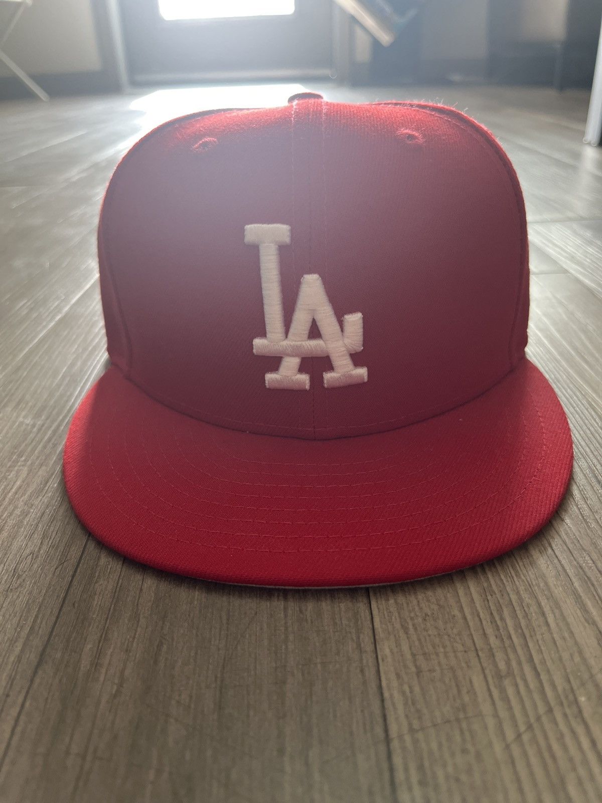 New Era Dodgers Red new era fitted hat Size ONE SIZE - 1 Thumbnail