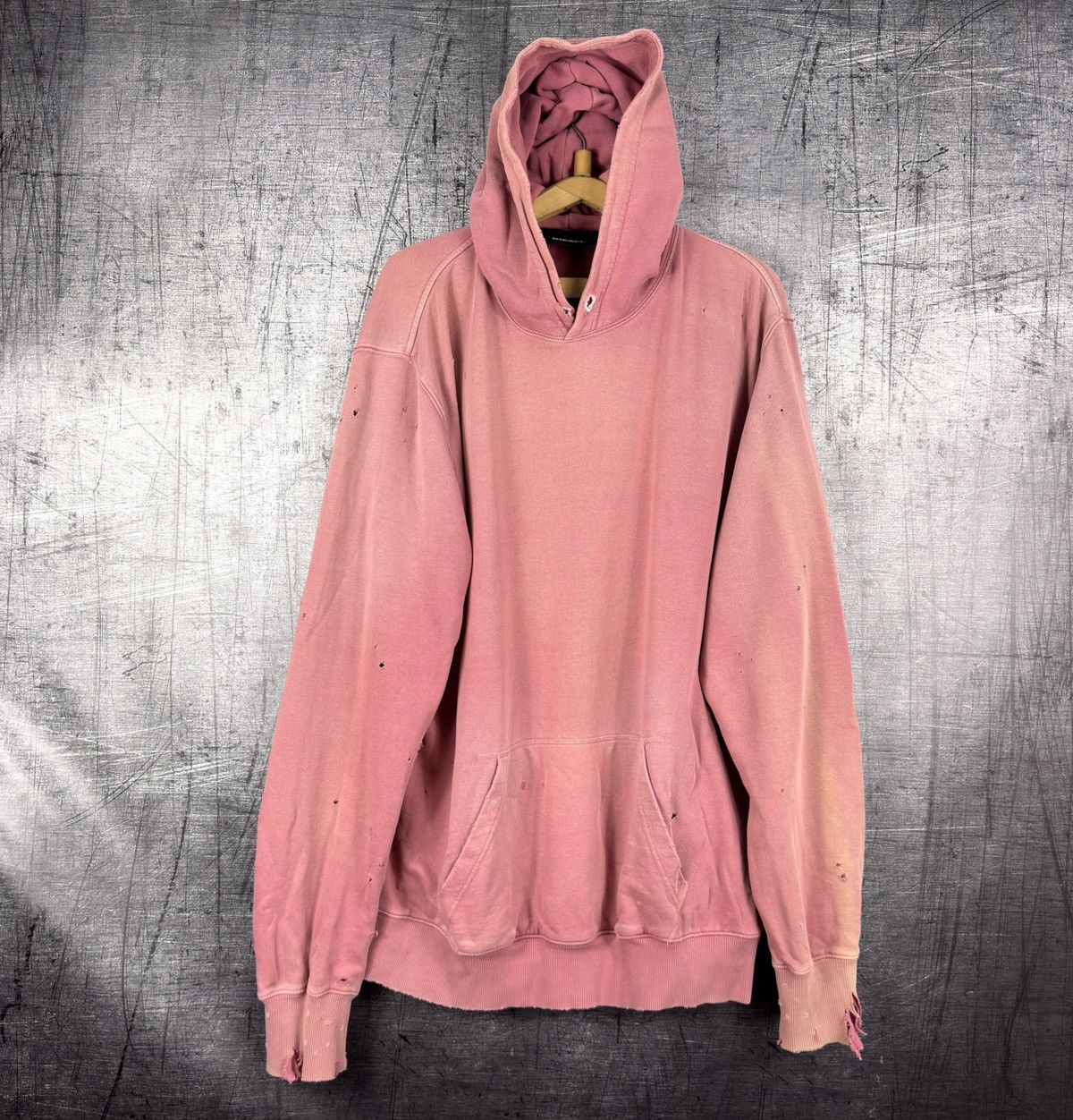 Diesel Diesel distressed sun faded pink hoodie avant garde Y2K Size US XL / EU 56 / 4 - 3 Thumbnail