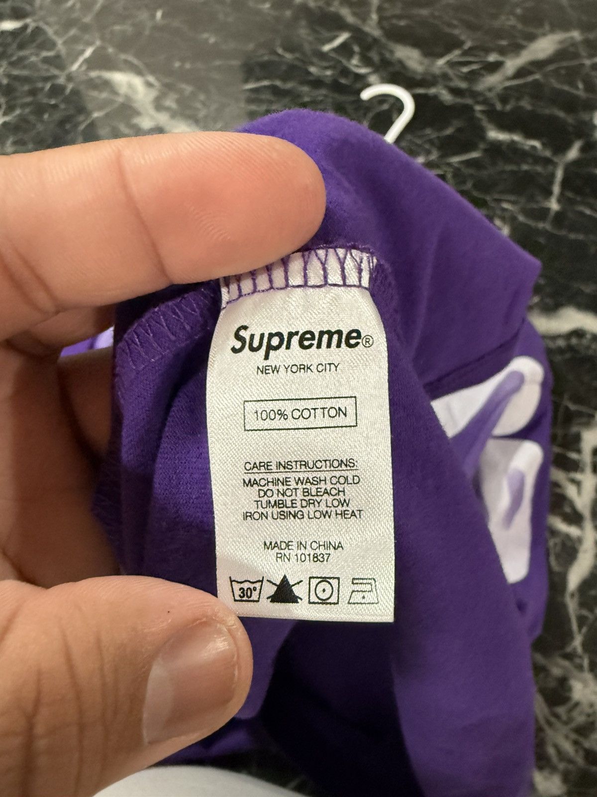 Supreme Supreme Bleed Logo Purple Shirt Tee Size Large Size US L / EU 52-54 / 3 - 7 Thumbnail