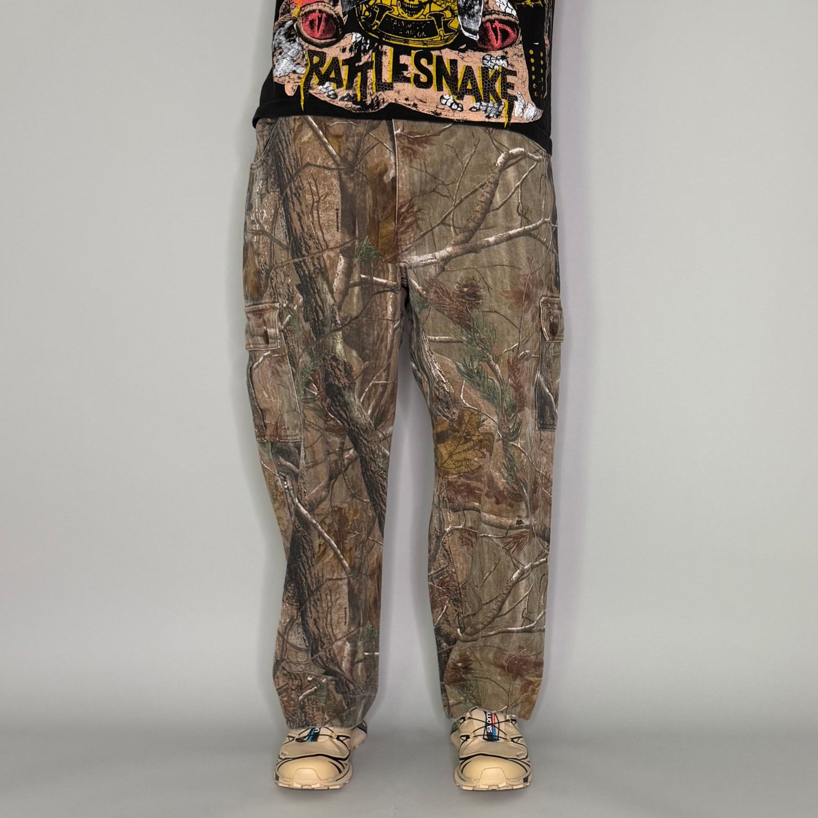 Cabelas Vintage 90s Cabelas Camo Jeans 42x28 Baggy Wide Real Tree Size US 42 / EU 58 - 2 Thumbnail