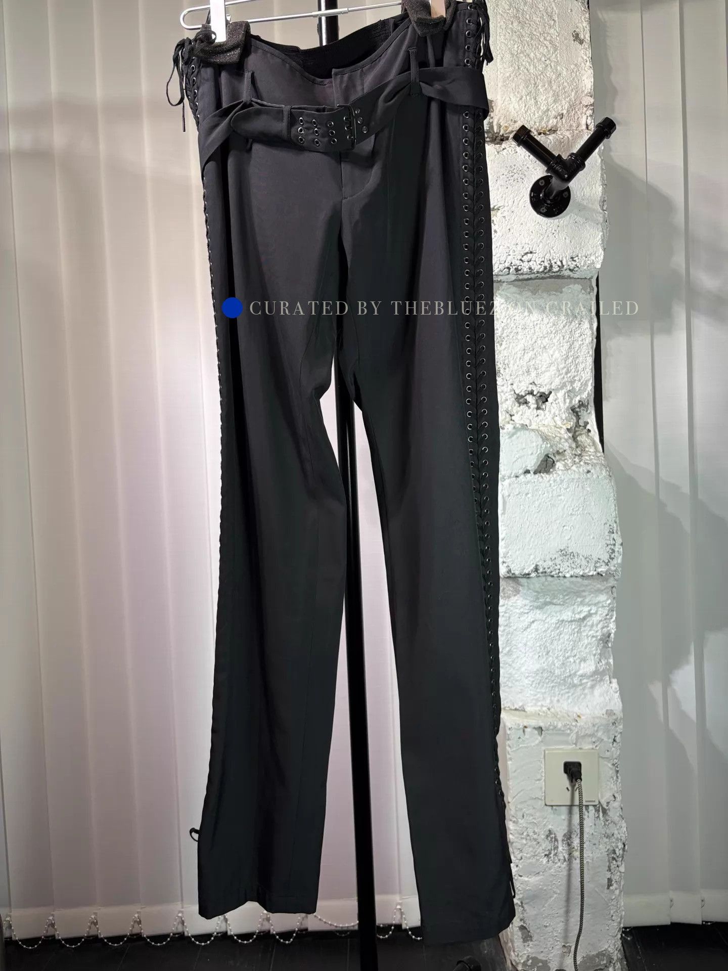 Jean Paul Gaultier 90s Convertible Flare Trousers in Black Size US 30 / EU 46 - 1 Thumbnail