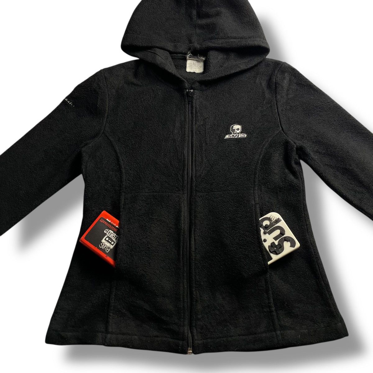Shorty's Skateboards ☠️ VINTAGE SKULL SKATES FULL ZIP FLEECE JACKET Size US L / EU 52-54 / 3 - 3 Thumbnail