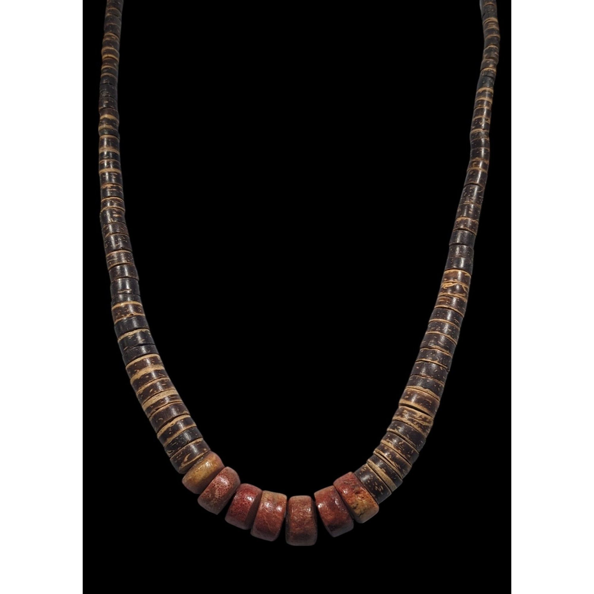 Other Vintage Handmade Wood And Stone Heishi Necklace Size ONE SIZE - 2 Thumbnail