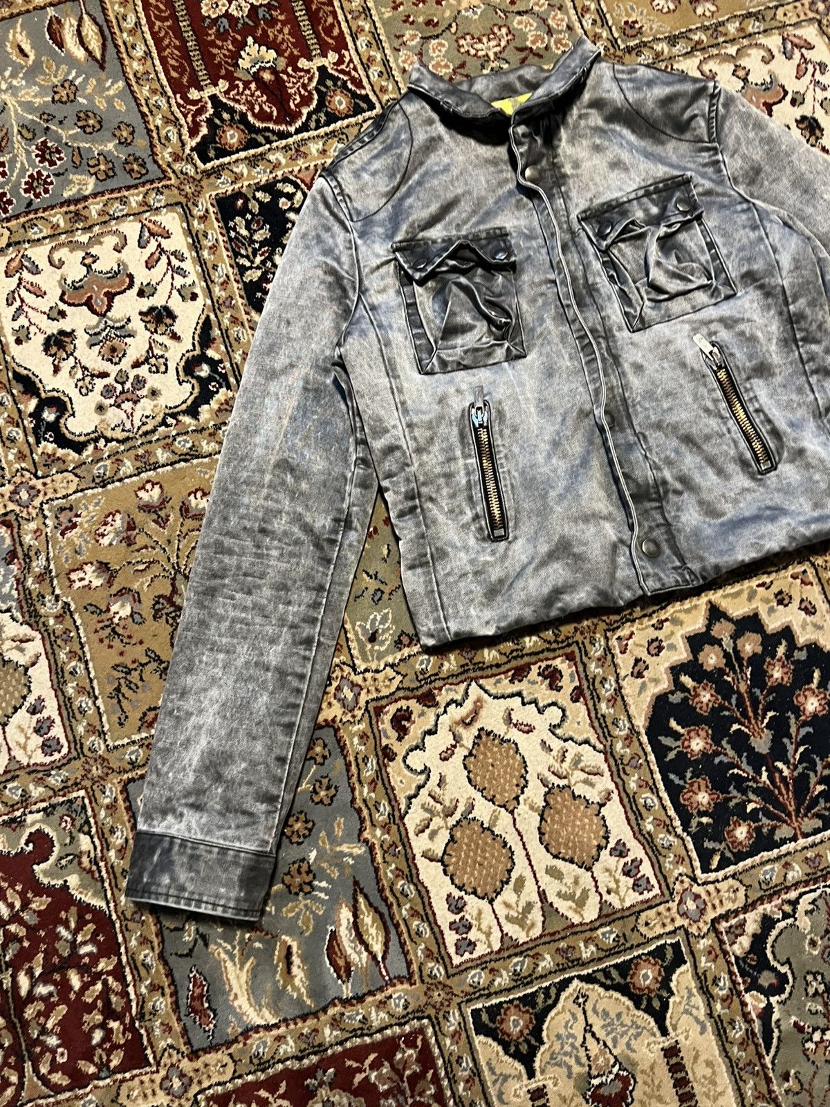 Diesel Diesel Vintage 2000s Faded Jacket Grey Metallic Rare Size M / US 6-8 / IT 42-44 - 4 Thumbnail