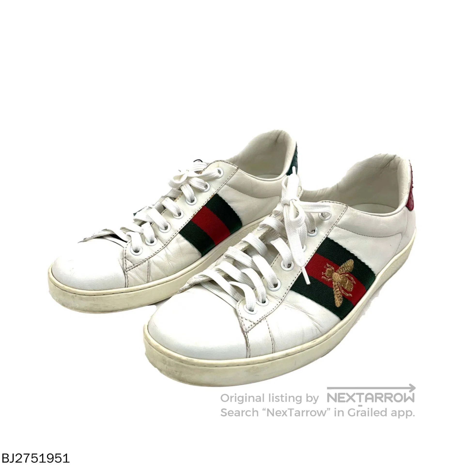 Gucci gucci ace embroidered bee lace-up sneakers. Size US 8 / EU 41 - 1 Thumbnail