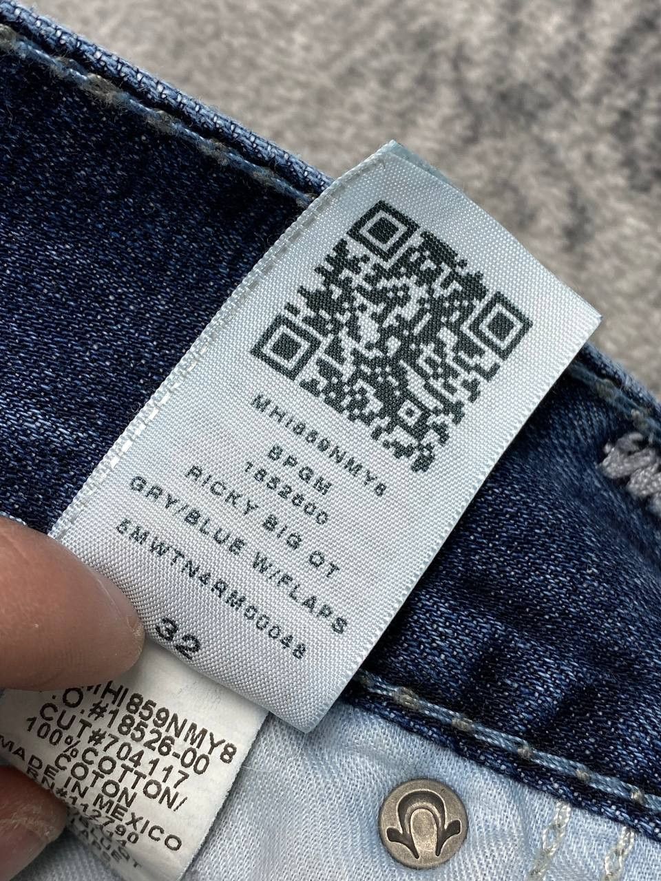 True Religion Vintage True Religion Ricky Straight Denim Jeans Baggy Size US 32 / EU 48 - 14 Thumbnail