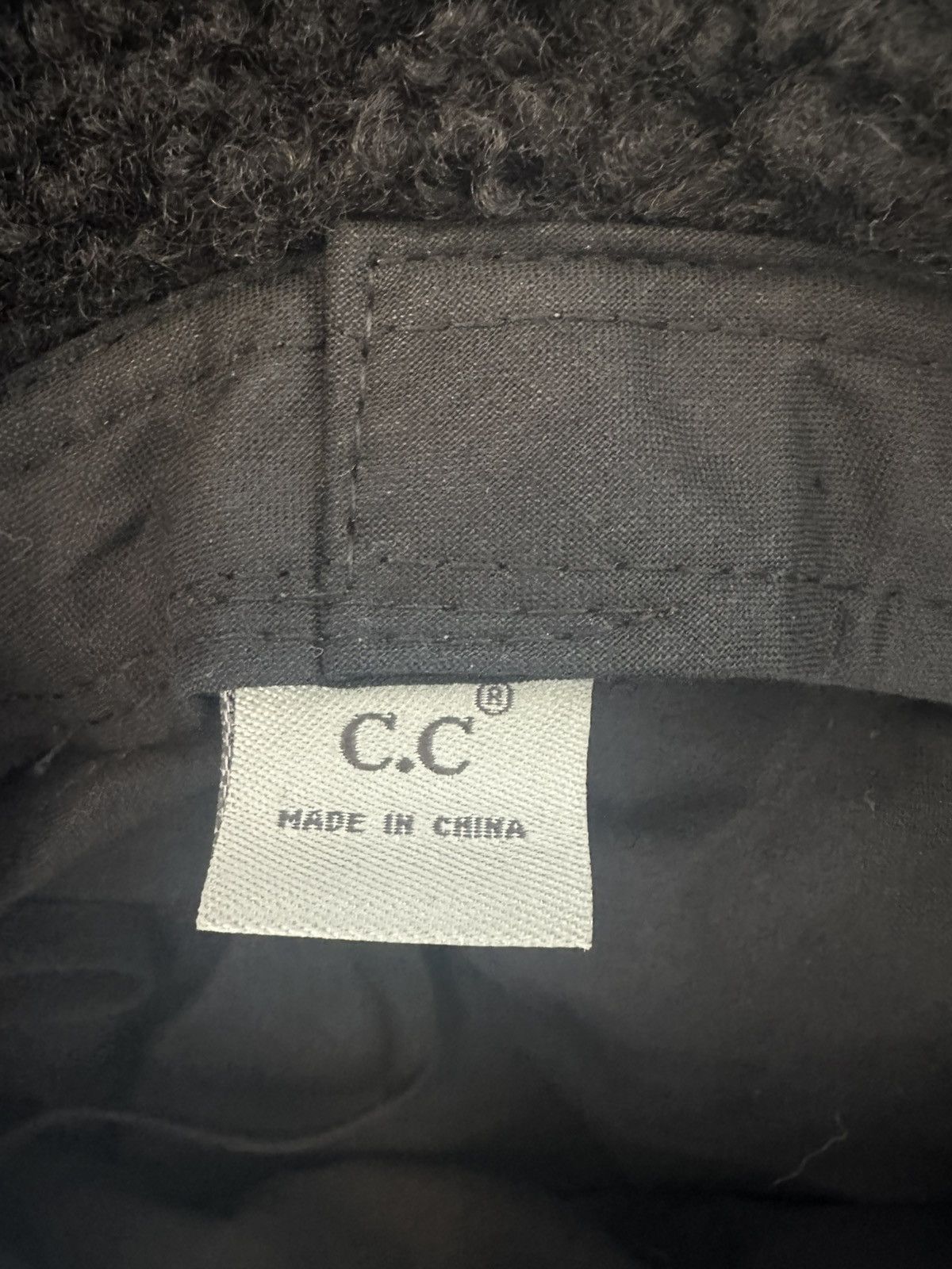 Other C.C. Faux Fur Teddy/Bucket/Fisherman Hat Black Size ONE SIZE - 2 Thumbnail