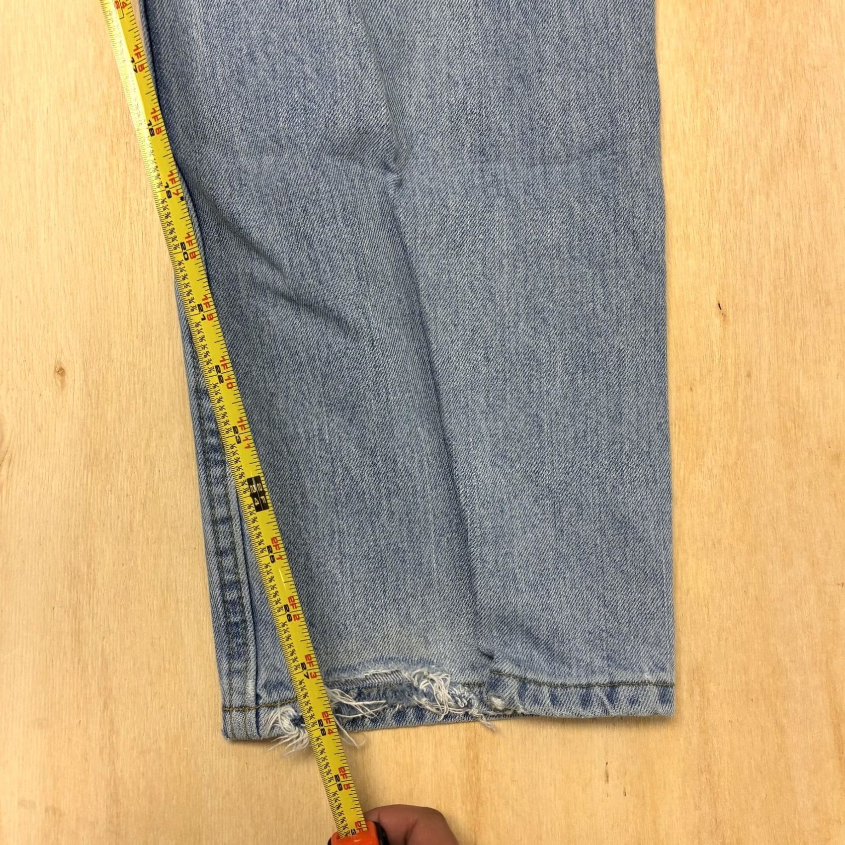 Vintage Arizona Jean Company Jeans Mens 40x29 Light Wash Blue Denim Straight Casual Versatile Everyday Size US 40 / EU 56 - 6 Thumbnail