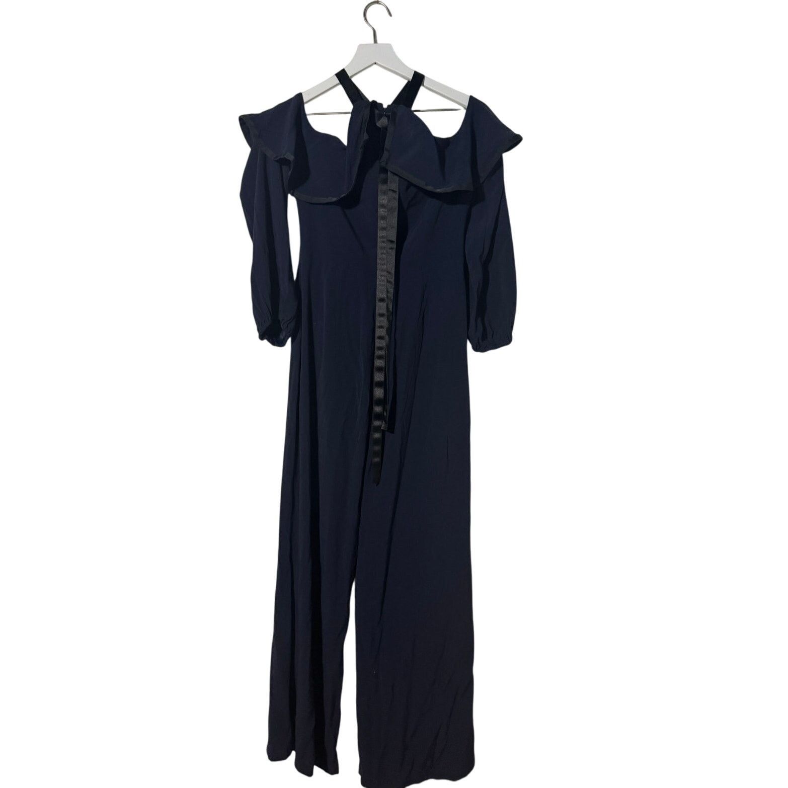 ALEXIS Alexis Nola · Large · Halter Jumpsuit · Cutout Shoulder Navy Size 34" / US 12 / IT 48 - 4 Thumbnail