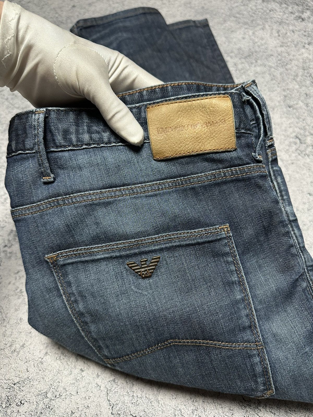 Emporio Armani Emporio Armani Jeans Metal Logo Pants 38 x 34 Size US 38 / EU 54 - 5 Thumbnail