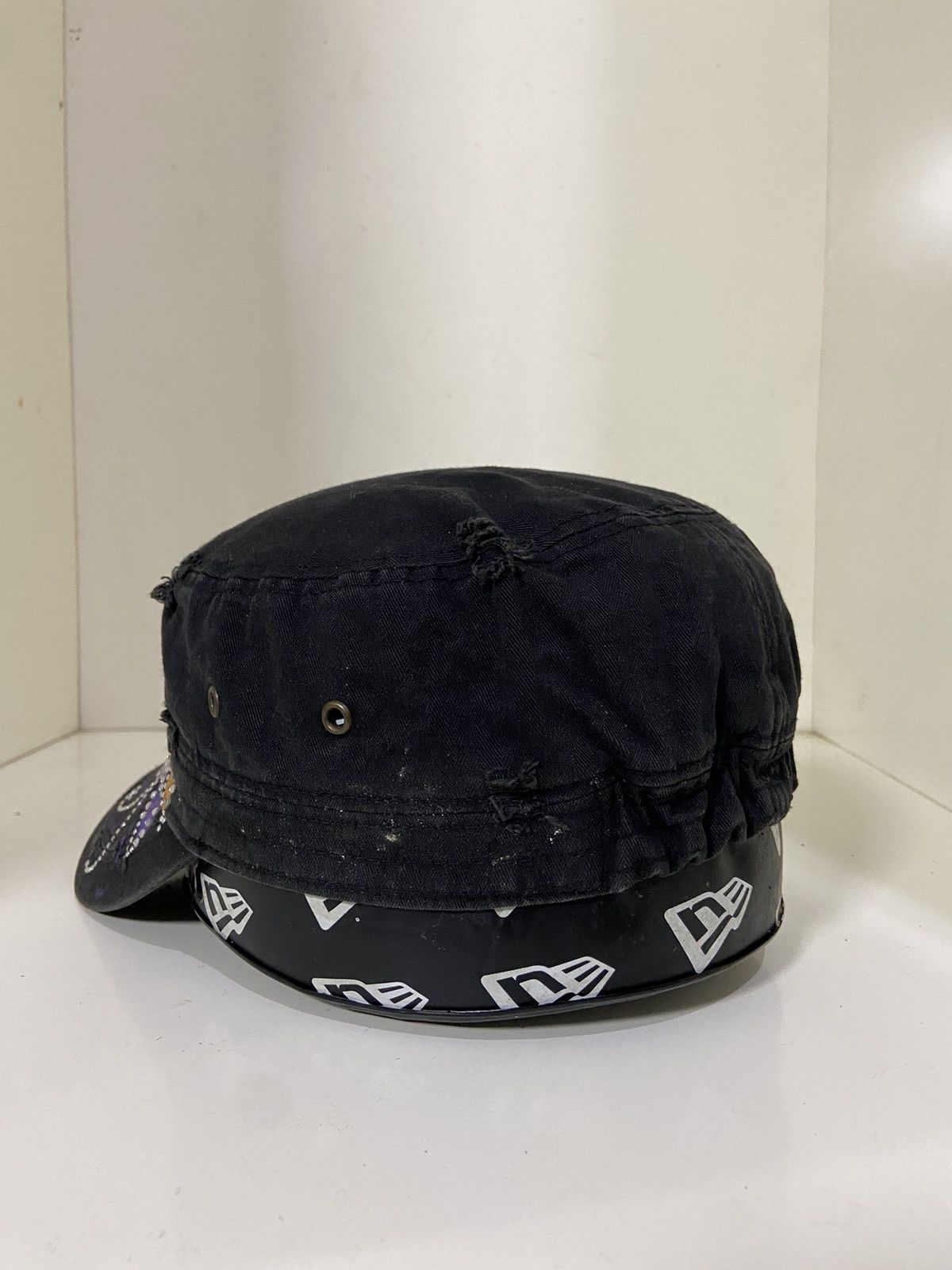 Japanese Brand Vintage Y2K denim patrol hat buterfly Size ONE SIZE - 5 Thumbnail