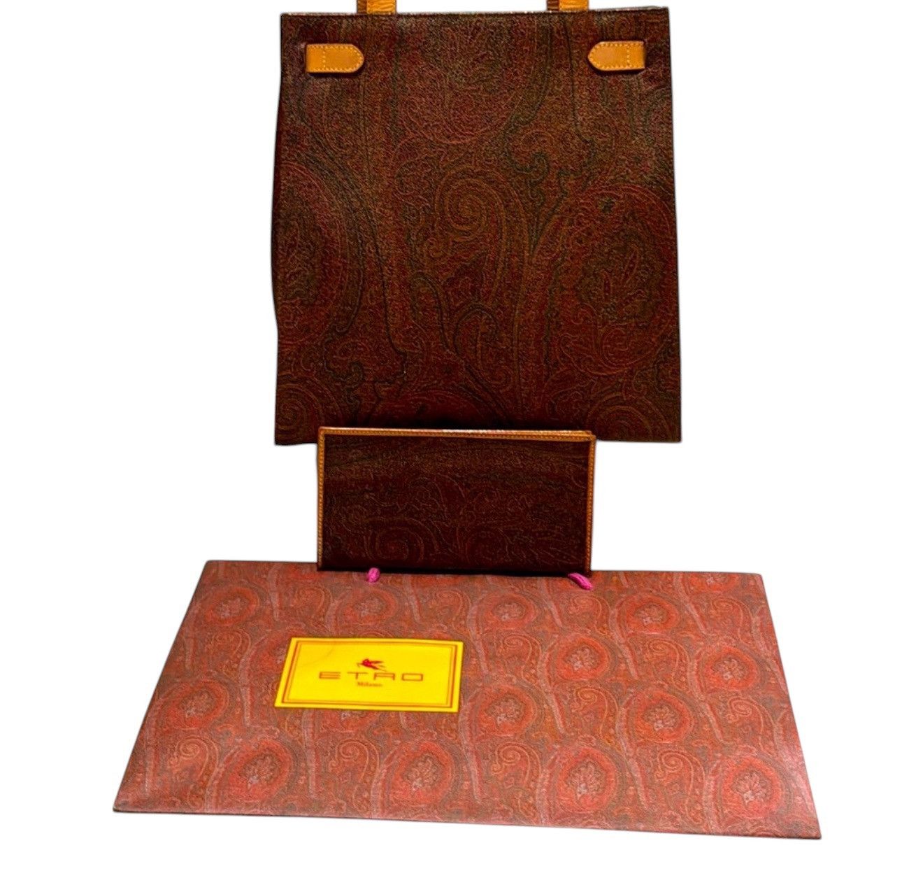 Etro Etro classic wine paisley Kelly should bag Golden E motif Size ONE SIZE - 3 Thumbnail