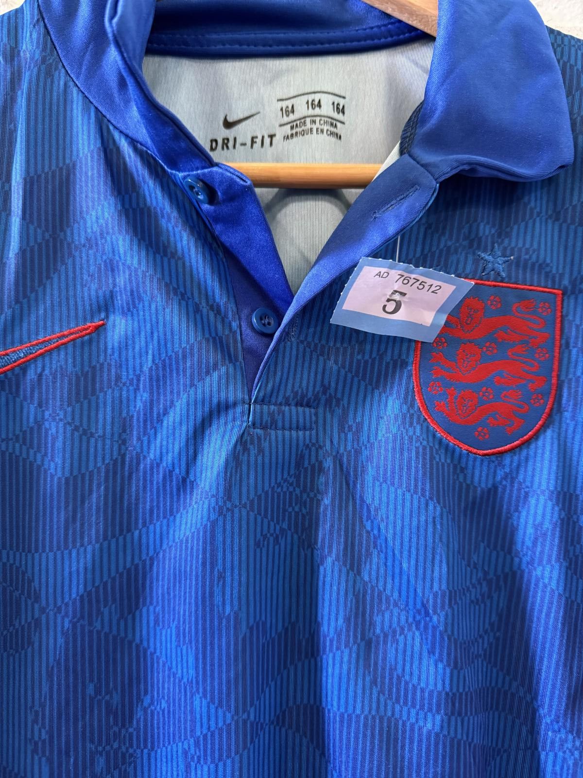 Nike Nike Dri-FIT England Soccer Jersey Blue Red Size 164 Size ONE SIZE - 2 Thumbnail