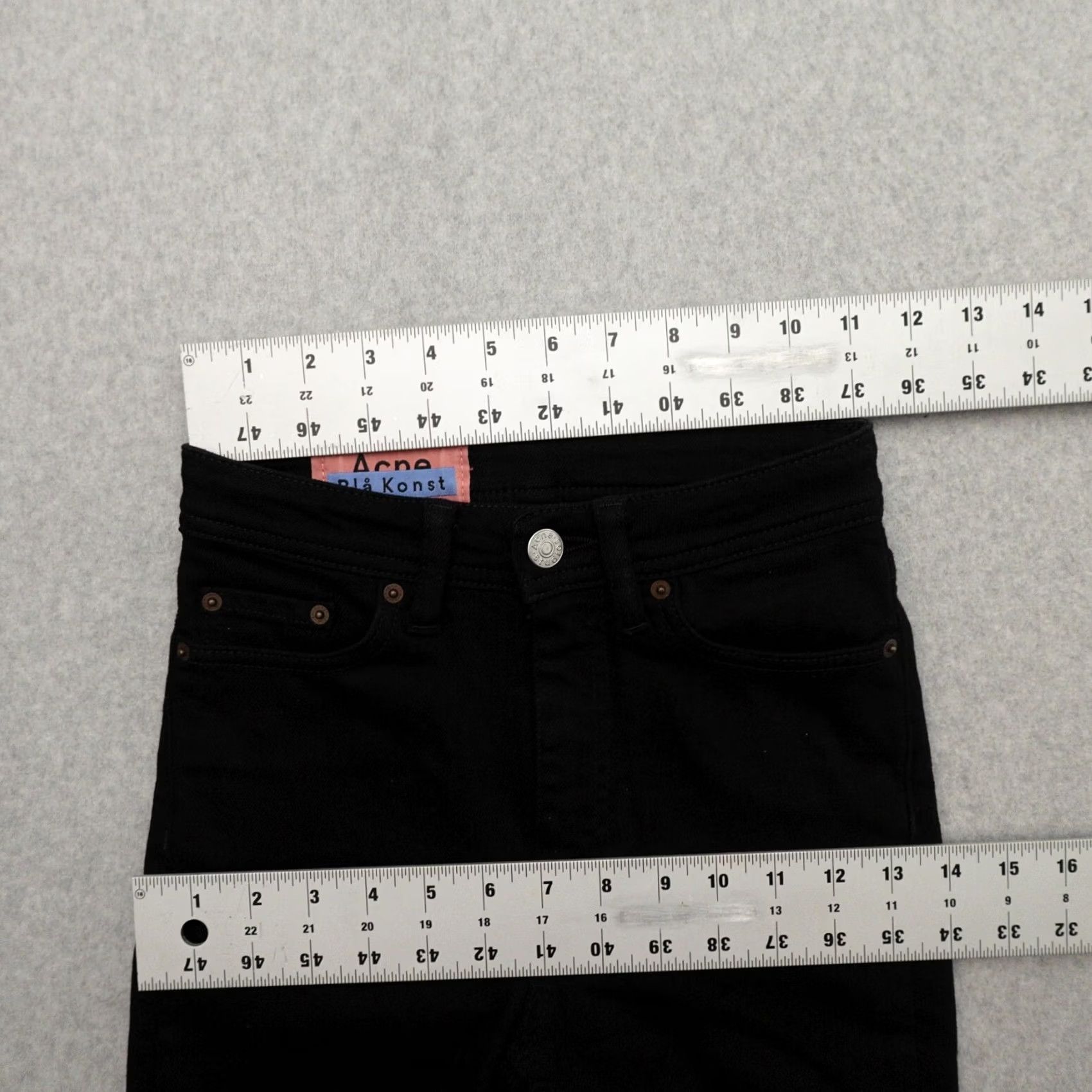 Acne Studios Acne Studios Jeans Skinny Womens 23 (23X26) Black Floragatan 13 Vintage Style Skinny Womens 23 (23X26) Black Size 40" / US 18 - 7 Thumbnail