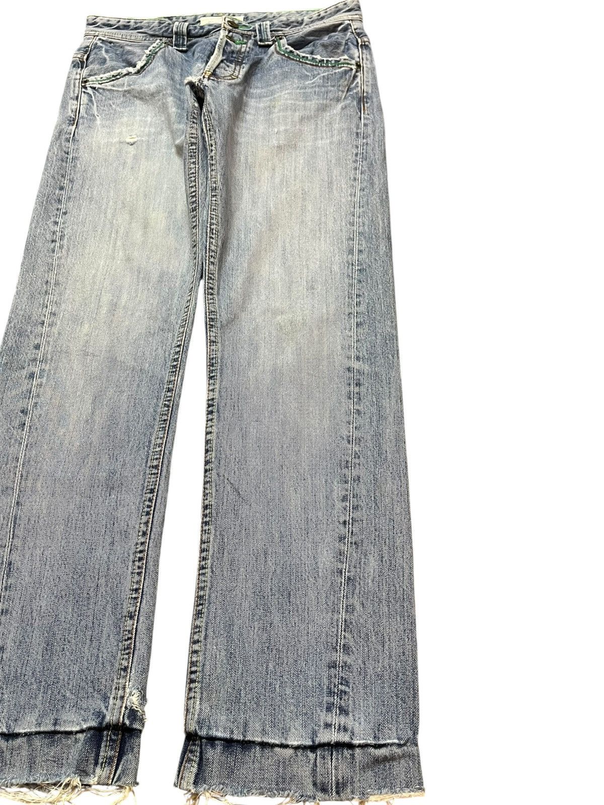 Japanese Brand Vintage Mcnaural Grunge Faded Distressed Denim Size US 30 / EU 46 - 4 Thumbnail