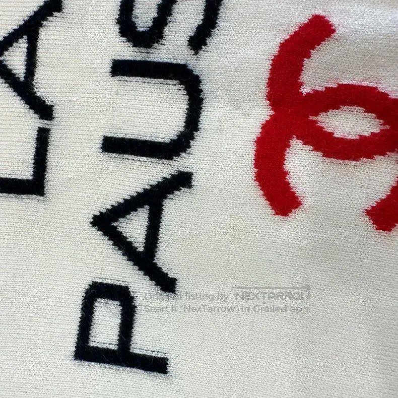 Chanel Chanel White letter knitwear sweater Size XS / US 0-2 / IT 36-38 - 5 Thumbnail