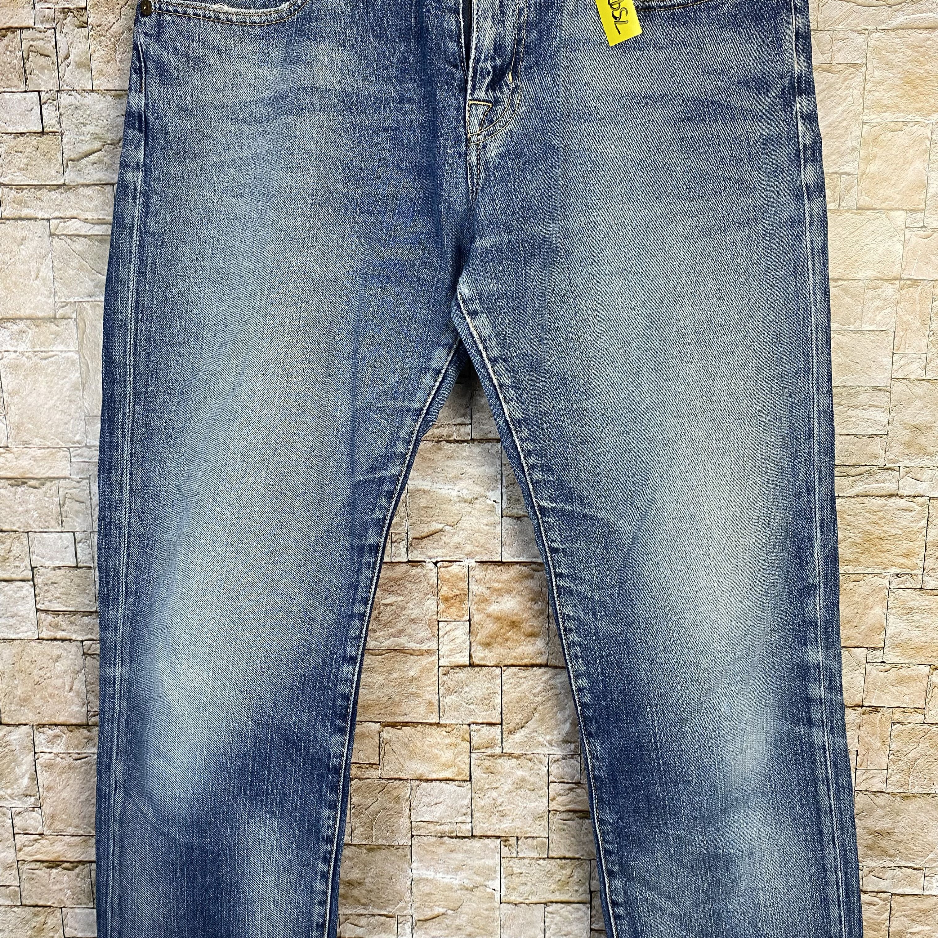 Uniqlo Uniqlo Boyfriend Blue Denim Pants #7592 Size US 35 - 4 Thumbnail