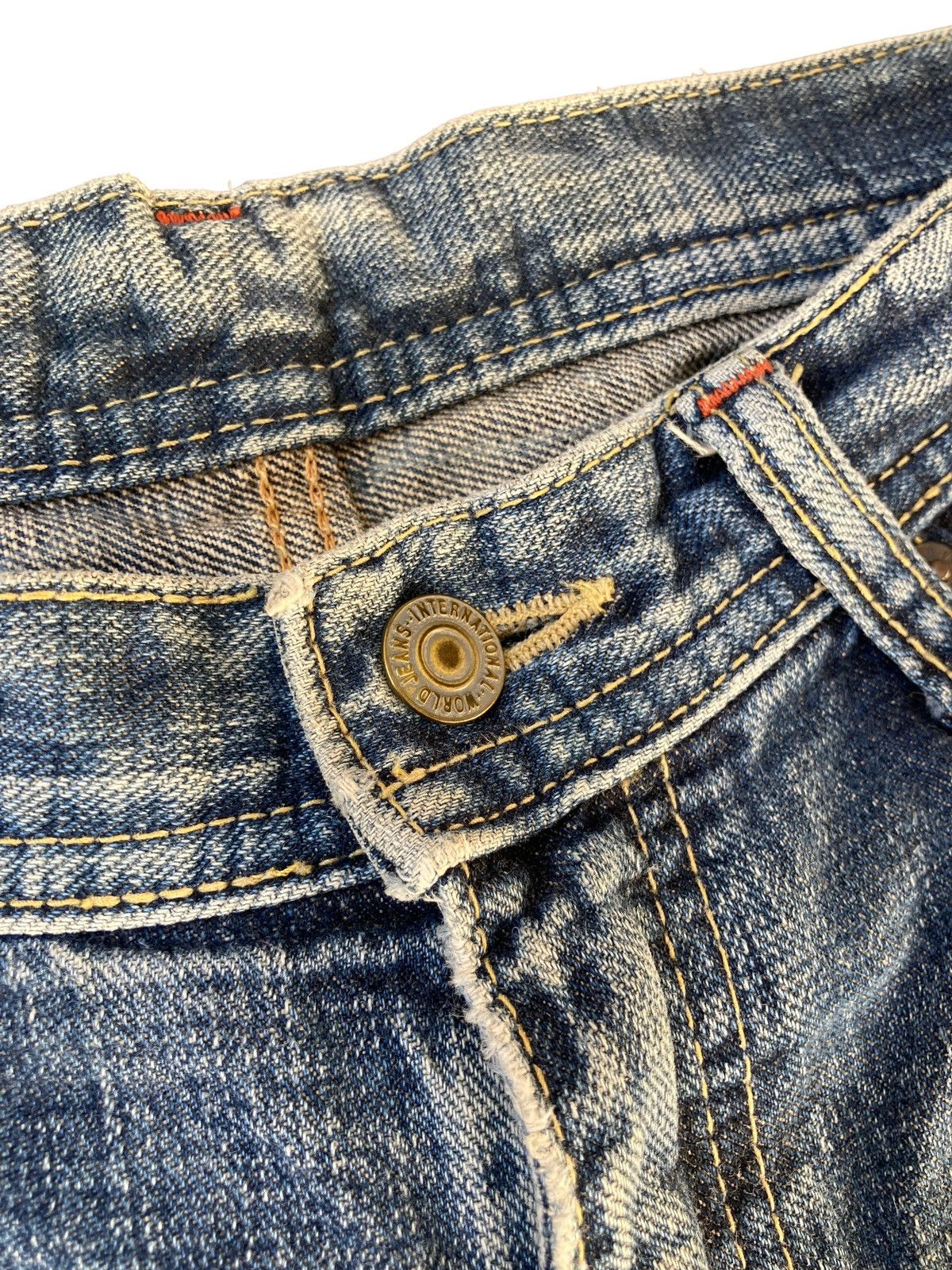 Japanese Brand Vintage 90s Kaihara Japanese Denim Size US 33 - 4 Thumbnail