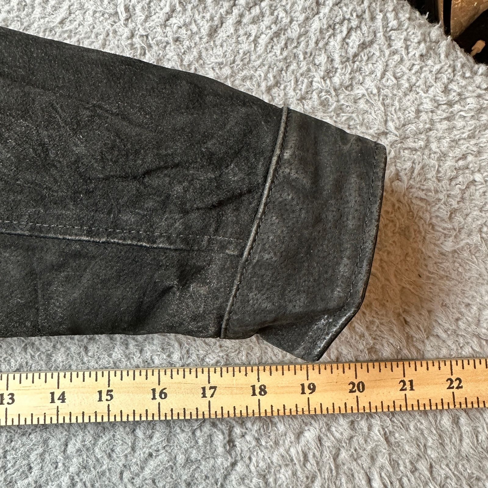 Other VTG Boston Harbor Suede Black Leather Full Zip Jacket Large Size US L / EU 52-54 / 3 - 4 Thumbnail