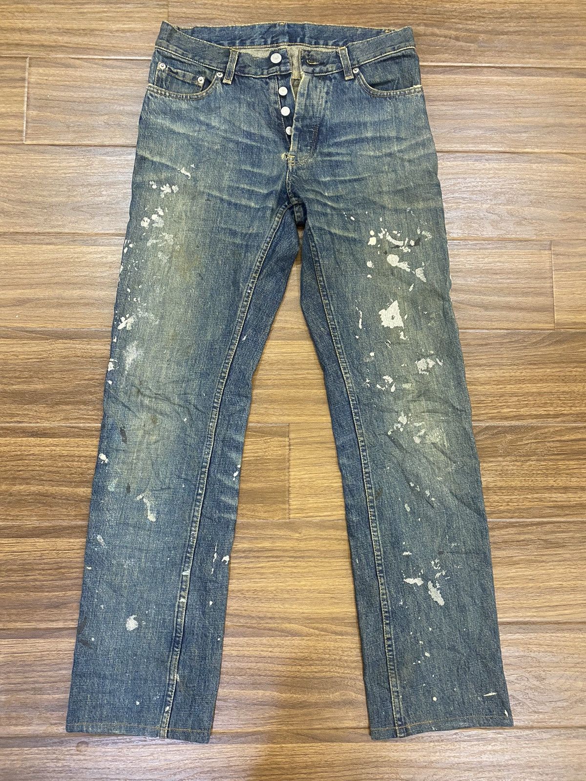 OG 1998 HELMUT LANG Splatted Painter Jeans