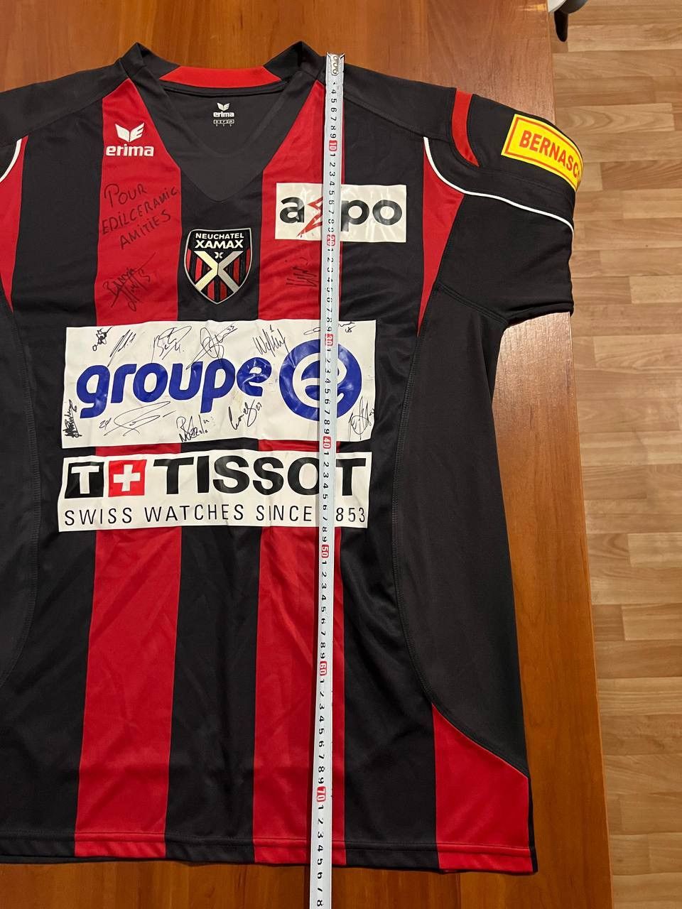 Erima 2009/10 NEUCHATEL XAMAX #27 KULJIC MATCH WORN SOCCER JERSEY Size US L / EU 52-54 / 3 - 21 Thumbnail