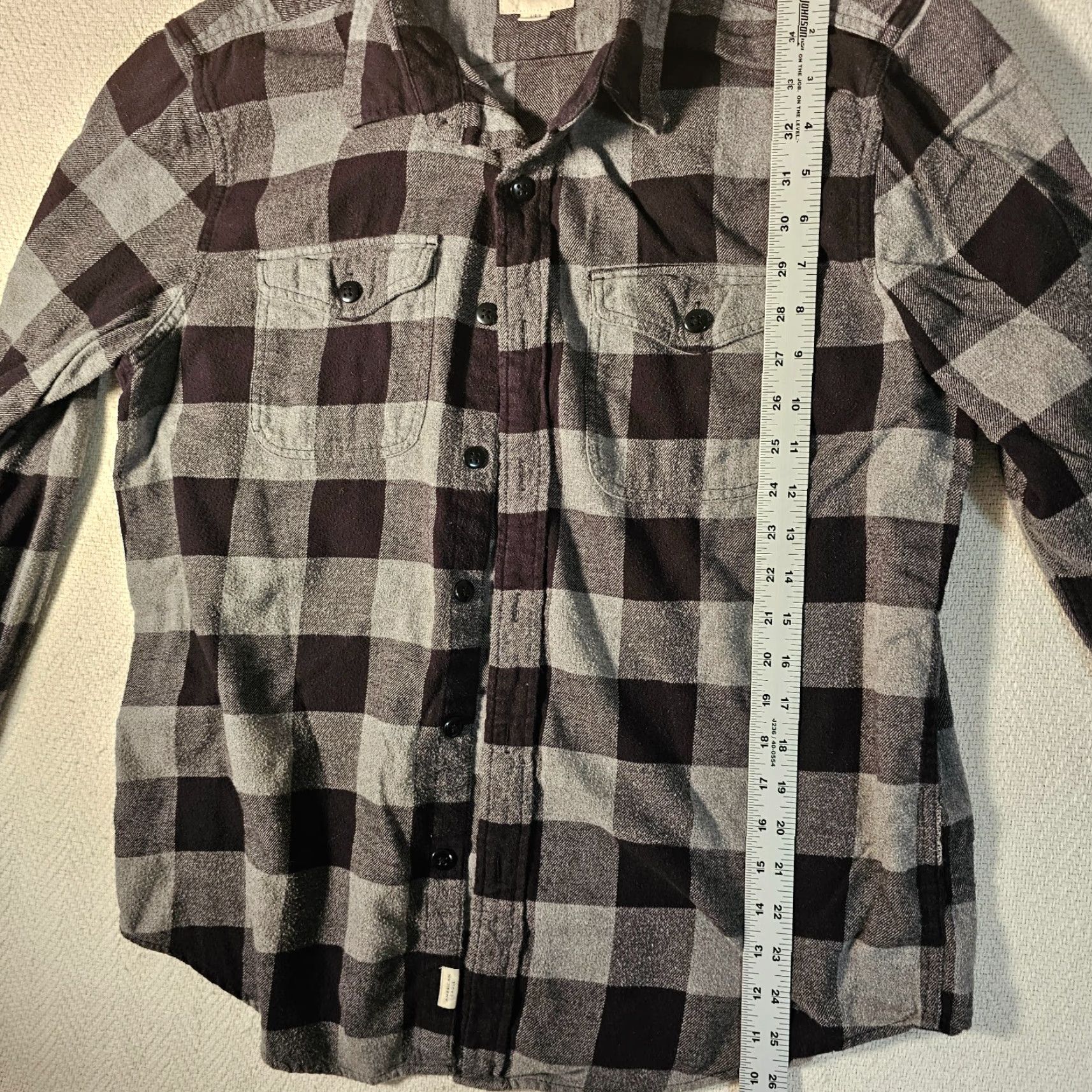 Vintage American Eagle Flannel Shirt Men's Large Black Check Long Sleeves Button-Up Size US L / EU 52-54 / 3 - 6 Thumbnail