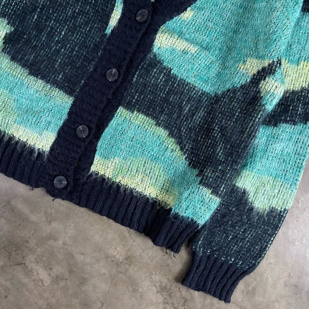 Aran Isles Knitwear × Vintage VIGORSUNSHINE Mohair Cardigan Size US M / EU 48-50 / 2 - 5 Thumbnail