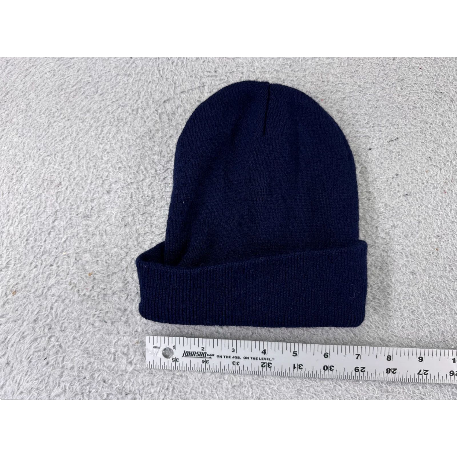 Vintage Blue Knit Beanie Hat Adult One Size Lightweight Ski Workwear Mens Size ONE SIZE - 2 Thumbnail