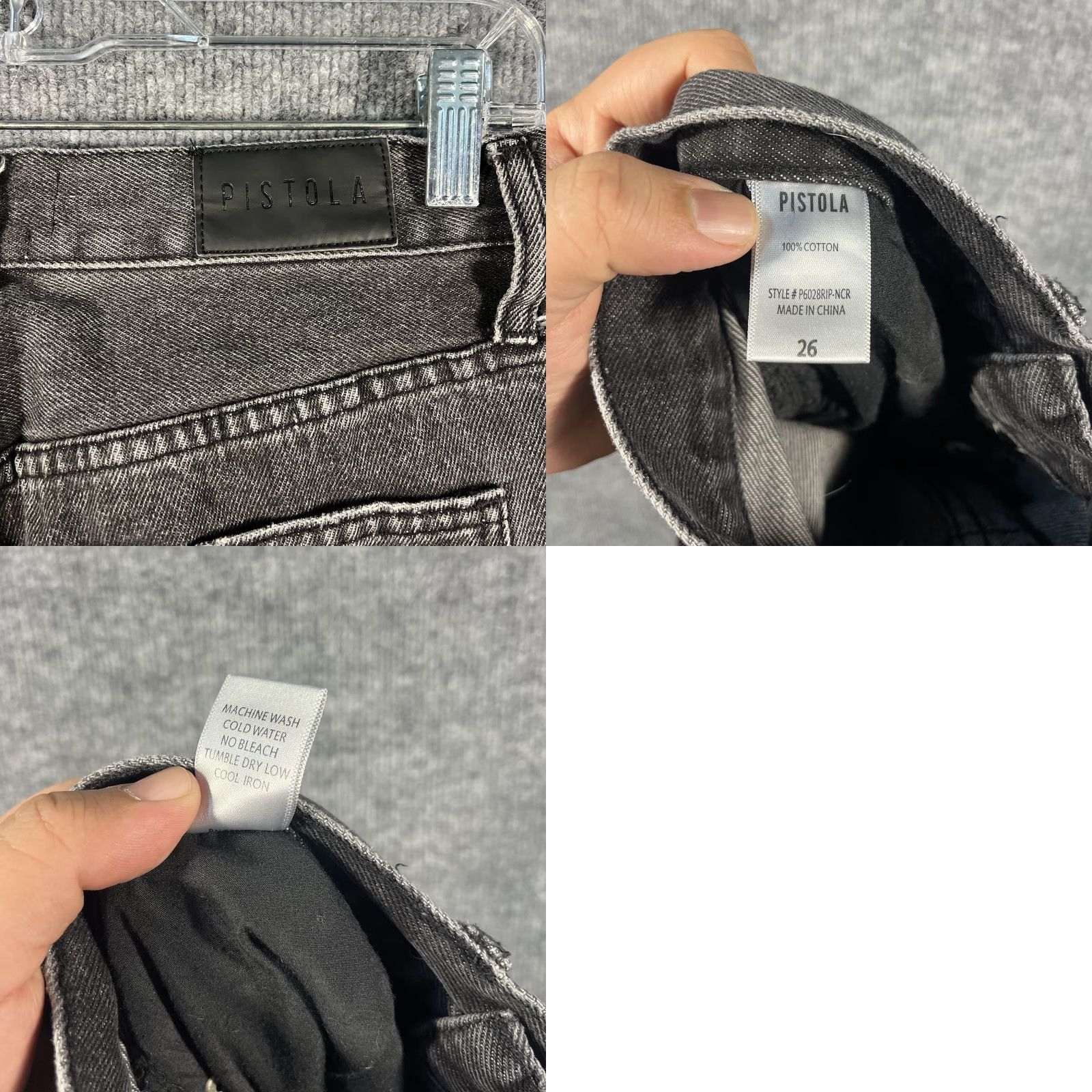 Pistola Pistola Nico High Rise Zip Up Ankle Black Wash Zipper Jeans Size 26 Women Size 26" / US 2 / IT 38 - 8 Thumbnail