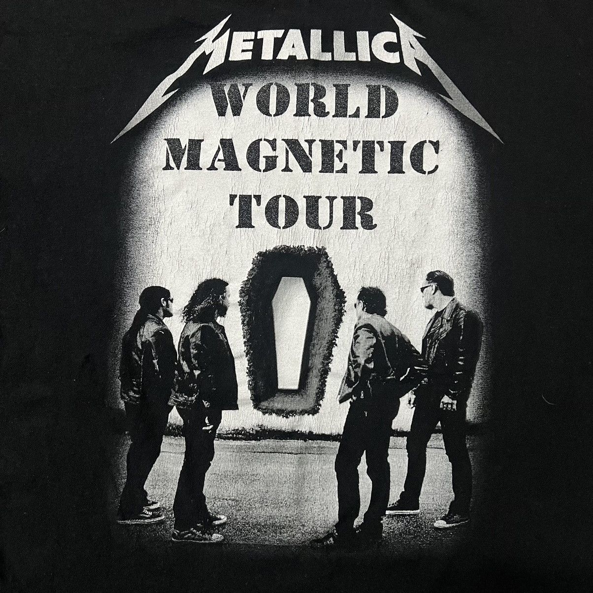 Band Tees × Metallica × Vintage Vintage 2000’s Metallica World Magnetic Tour Band T-Shirt Size US XL / EU 56 / 4 - 3 Thumbnail