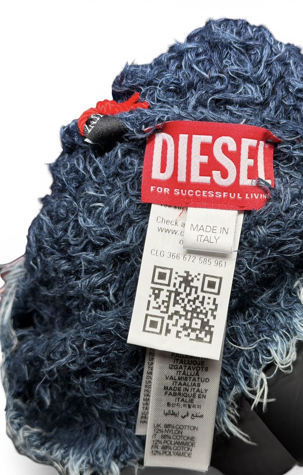Diesel DIESEL K-DAN FLUFFY BEANIE Size ONE SIZE - 2 Thumbnail