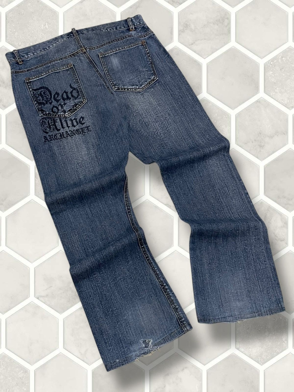 Tornado Mart Vintage 1990s Orginal Designer Japan In The Attic Punk Denim Size US 33 - 14 Thumbnail