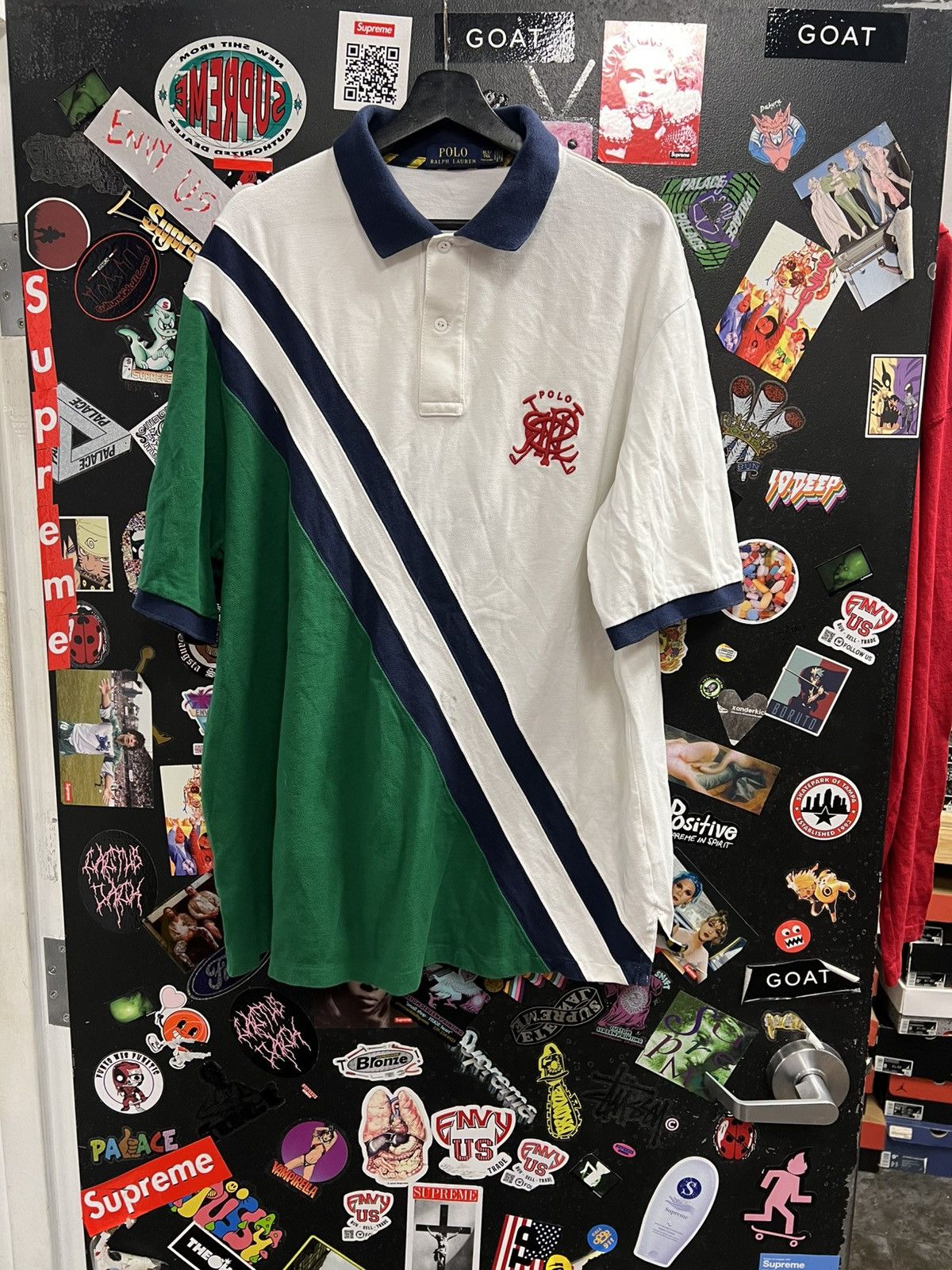 Polo Ralph Lauren Vintage Polo Ralph Lauren Big Emblem Shirt Size US XL / EU 56 / 4 - 1 Thumbnail