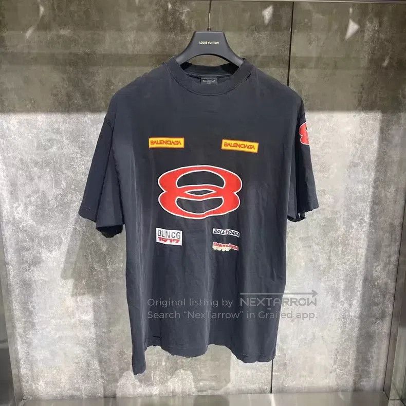 Balenciaga Balenciaga Double Ring Short Sleeve Size US S / EU 44-46 / 1 - 1 Thumbnail