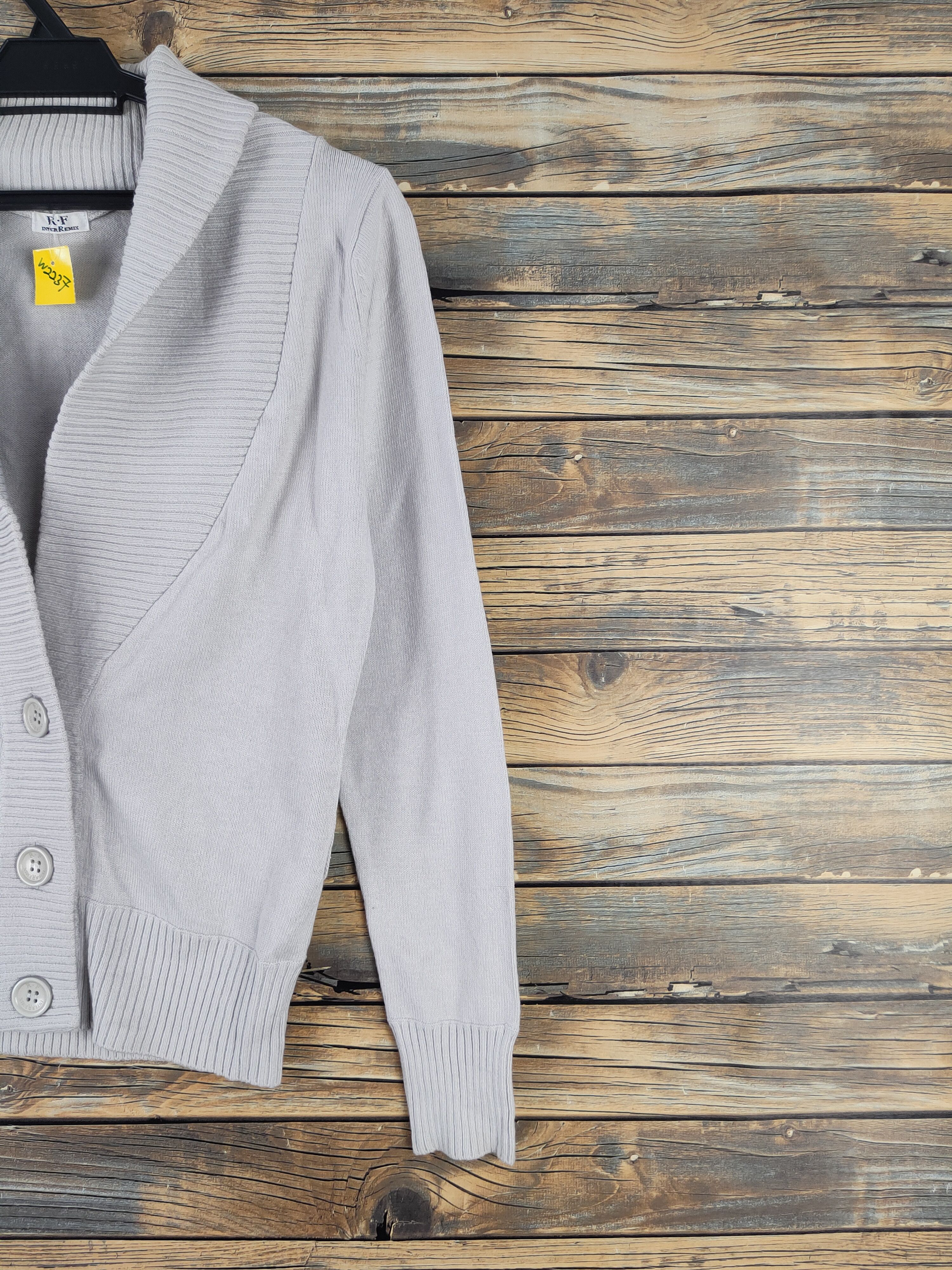 Homespun Knitwear × Japanese Brand Japanese Brand Light Gray Knitwear Cardigan #W2237 Size S / US 4 / IT 40 - 5 Thumbnail