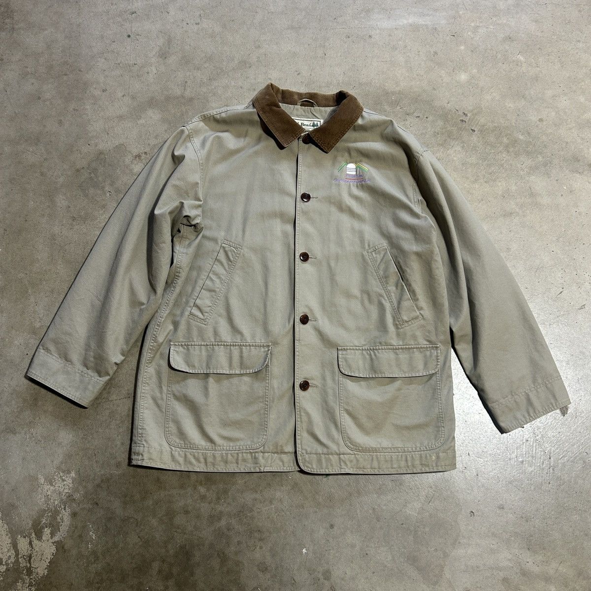 L.L. Bean VTG LL Bean Mens Barn Chore Jacket Coat OBGW5 Lined Size US XXL / EU 58 / 5 - 3 Thumbnail