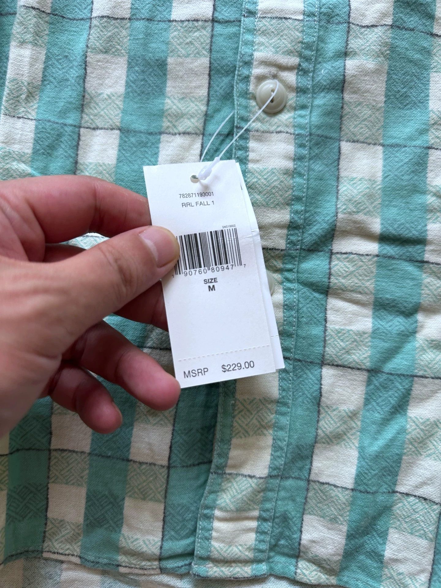 Polo Ralph Lauren Ralph Lauren RRL Plaid Work Shirt M NWT Size US M / EU 48-50 / 2 - 3 Thumbnail