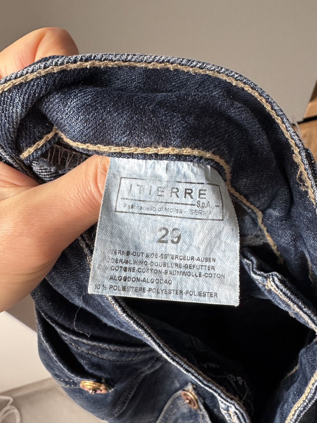 Dolce & Gabbana × Vintage Dolce & Gabbana Vintage Y2K Logo Washed Low Waist Jeans Size 29" - 8 Thumbnail