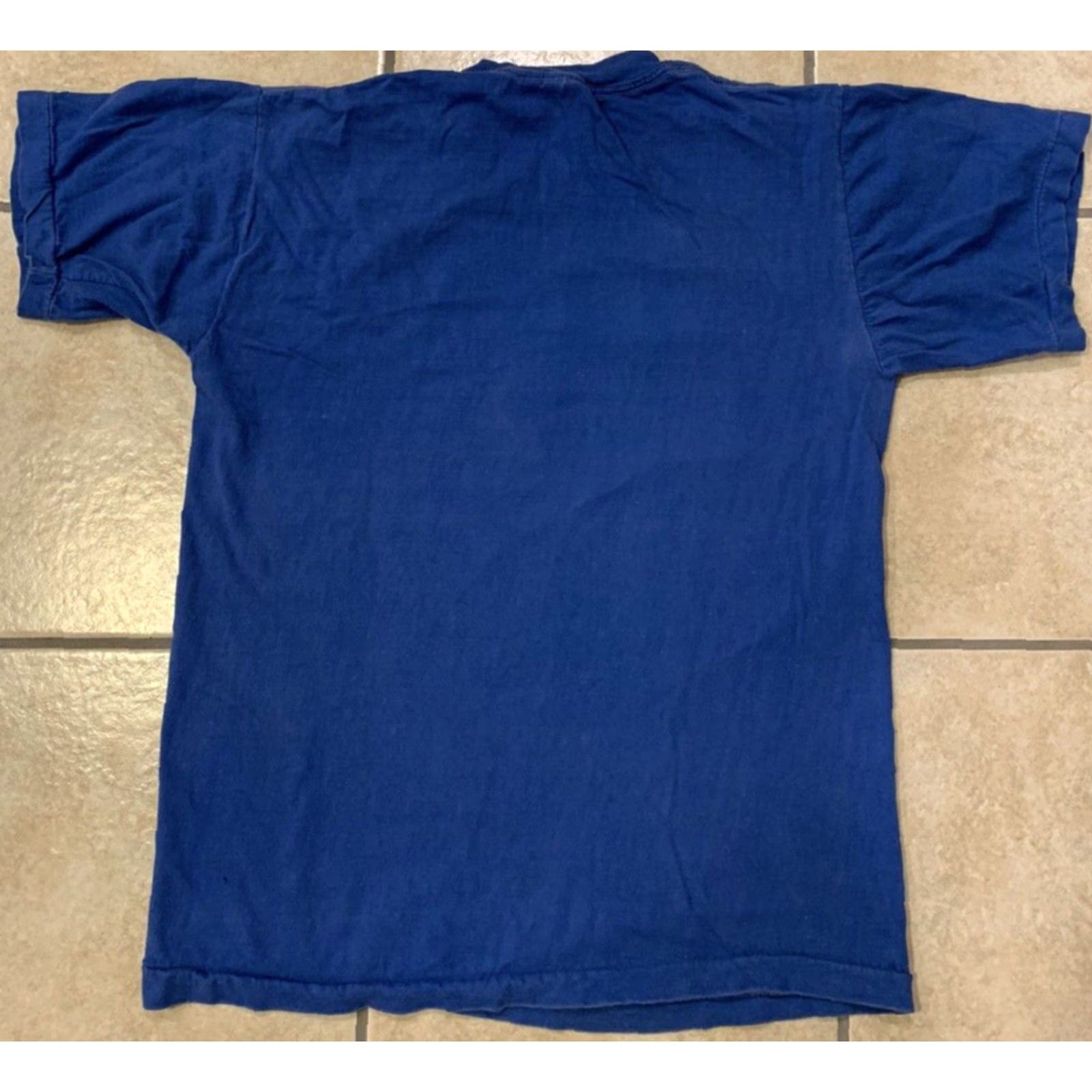 Vintage VINTAGE Unbranded Short Sleeve Graphic Tee Blue Adult Large Mens I Owe I Owe So Off To Work I Go Shirt Size US L / EU 52-54 / 3 - 2 Thumbnail