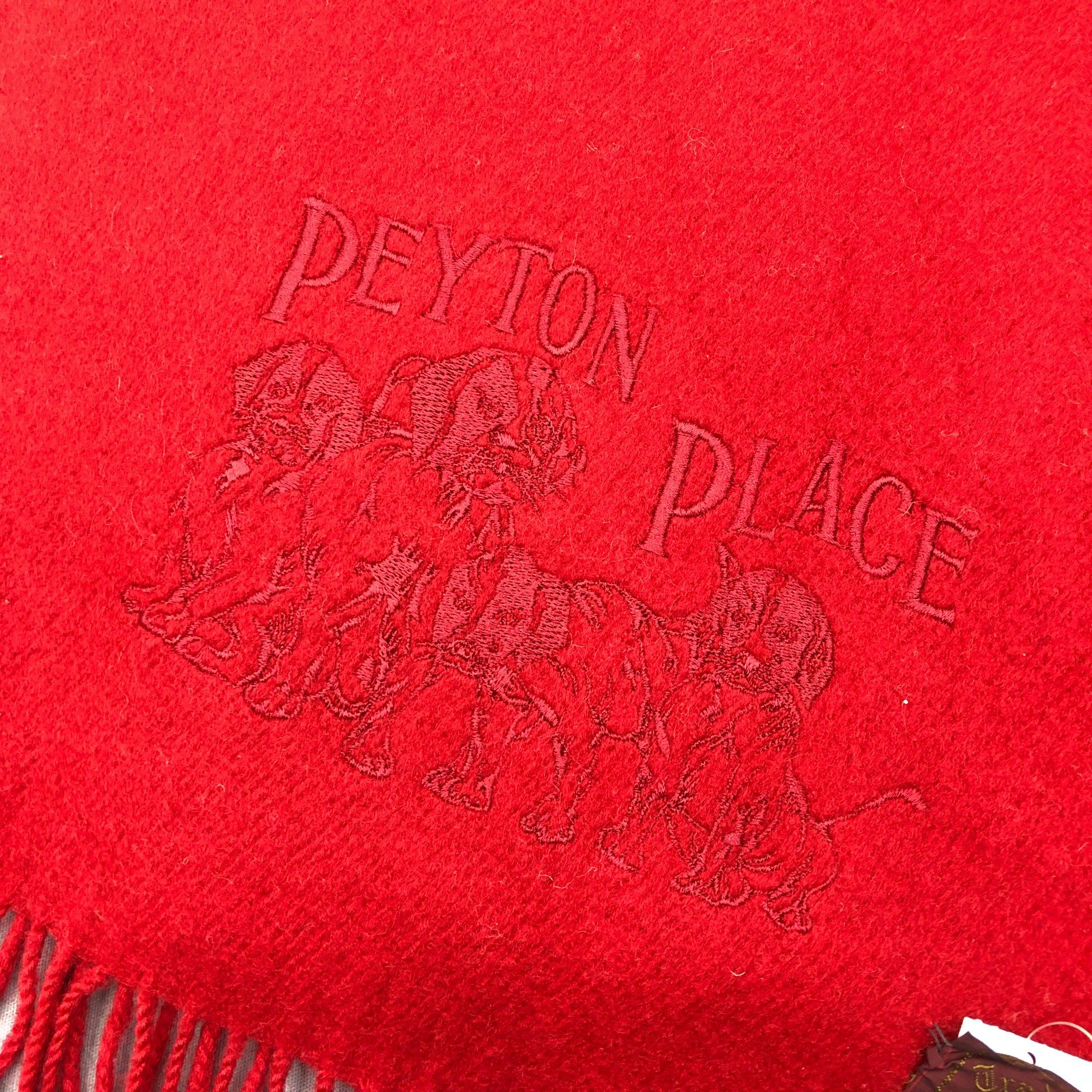 PPFM Vintage Peyton Place Scarf Muffler Wool Cashmere Scarves Size ONE SIZE - 4 Thumbnail